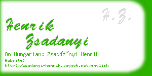 henrik zsadanyi business card